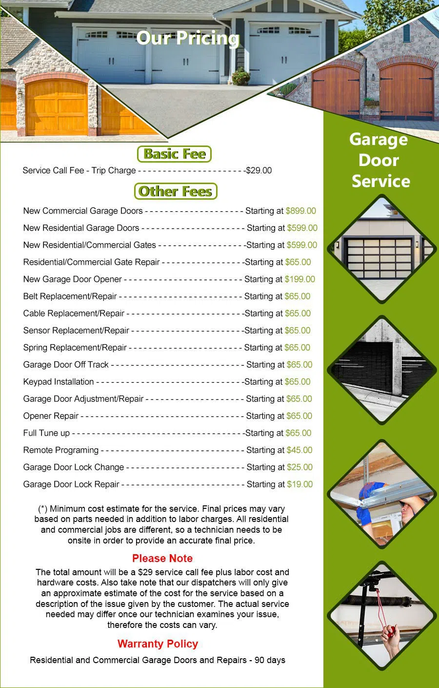 Galaxy Garage Door Service Burbank, CA 818-658-1102